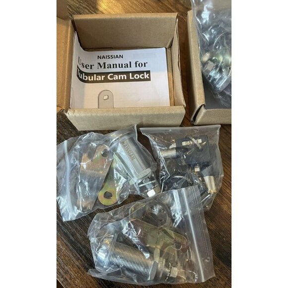 Tubular Cam Lock Set NIB – Cabinet Hardware Lock with Keys, New In Box - Picture 1 of 3